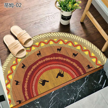 Skanto | Bohemian Non-Slip Half-Moon Doormat