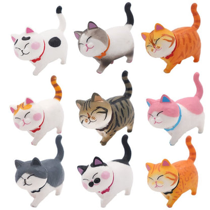 BowLift | 9Pcs Cute Kitty Rotating Head Car Decor