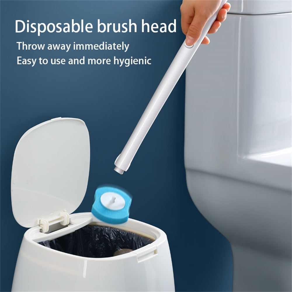BowLift | Long Handle Disposable Toilet Brush Set