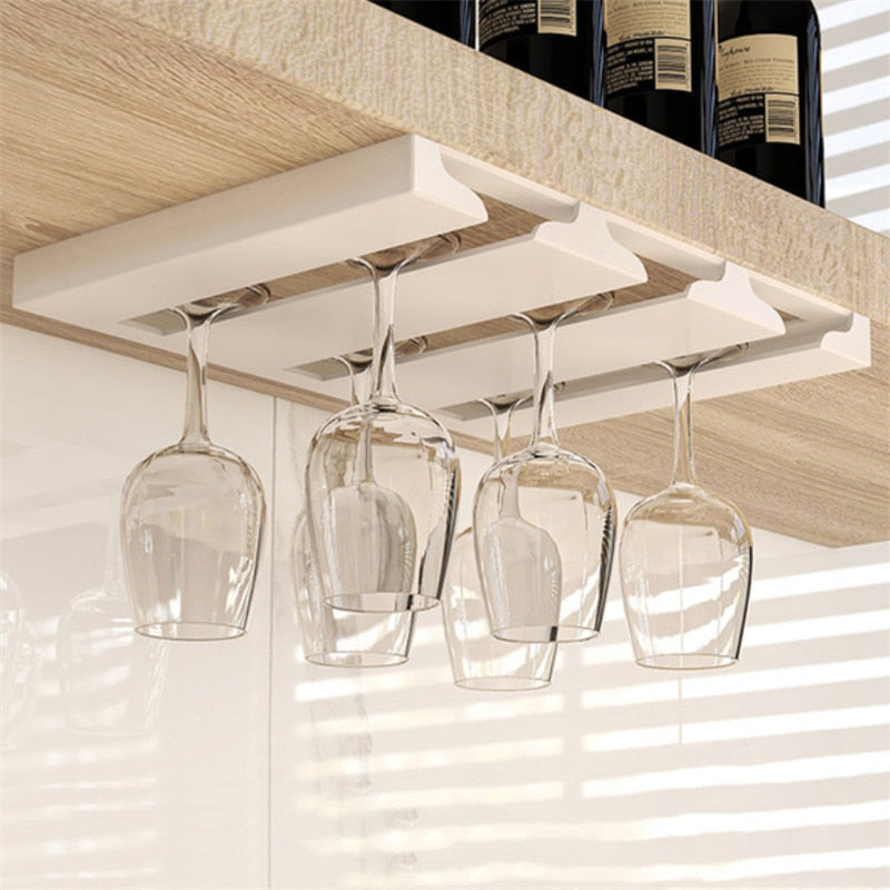 Skanto | Under Cabinet Glass Organizer Rack