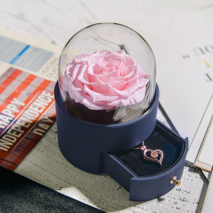 Skanto | Natural Eternal Rose Necklace Jewelry Box