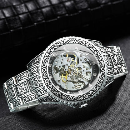 BowLift | Retro Lux Hand-Engraved Automatic Mechanic Watch