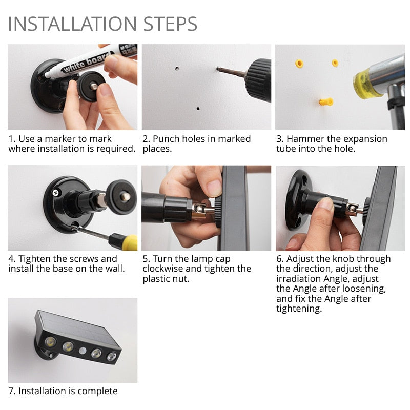 LED Solar Motion Sensor Outdoor Light | Brehn