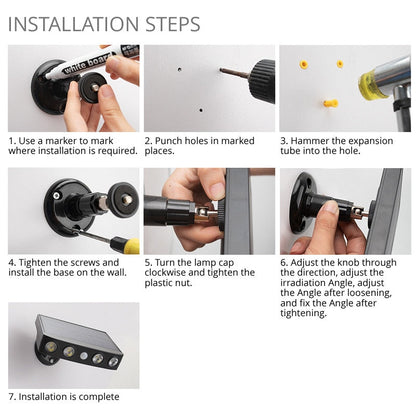 LED Solar Motion Sensor Outdoor Light | Brehn