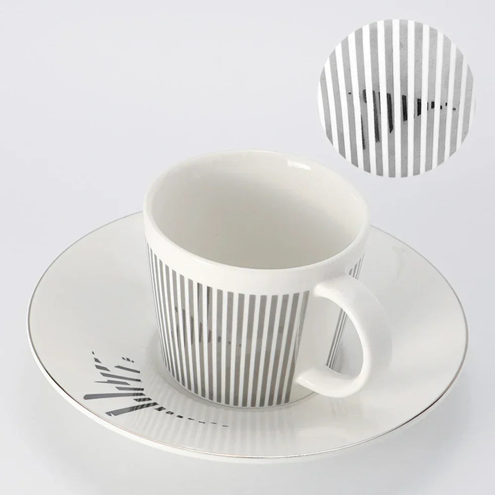 BowLift | Creative dynamic SLR cup Leopard anamorphic zebra cup Luycho coffee tea cup set with coaster 90ml-225ml