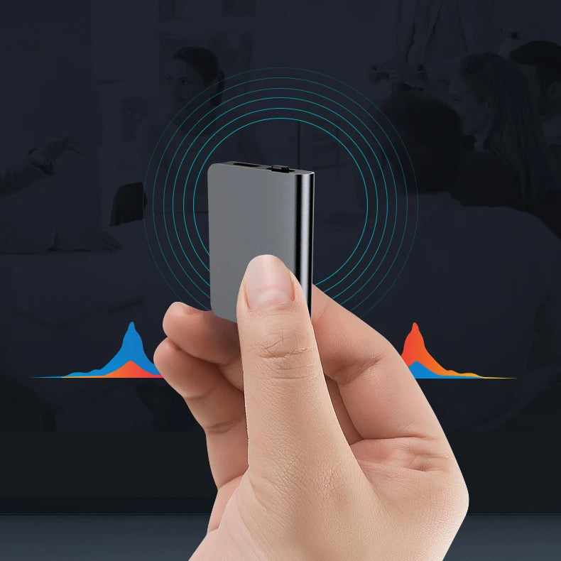 Ultra-thin Mini Audio Recorder – Discrete, portable recordings with long battery life