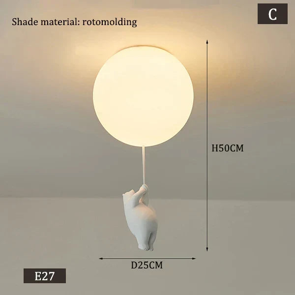 Skanto | Hanging Bear Balloons Lamp
