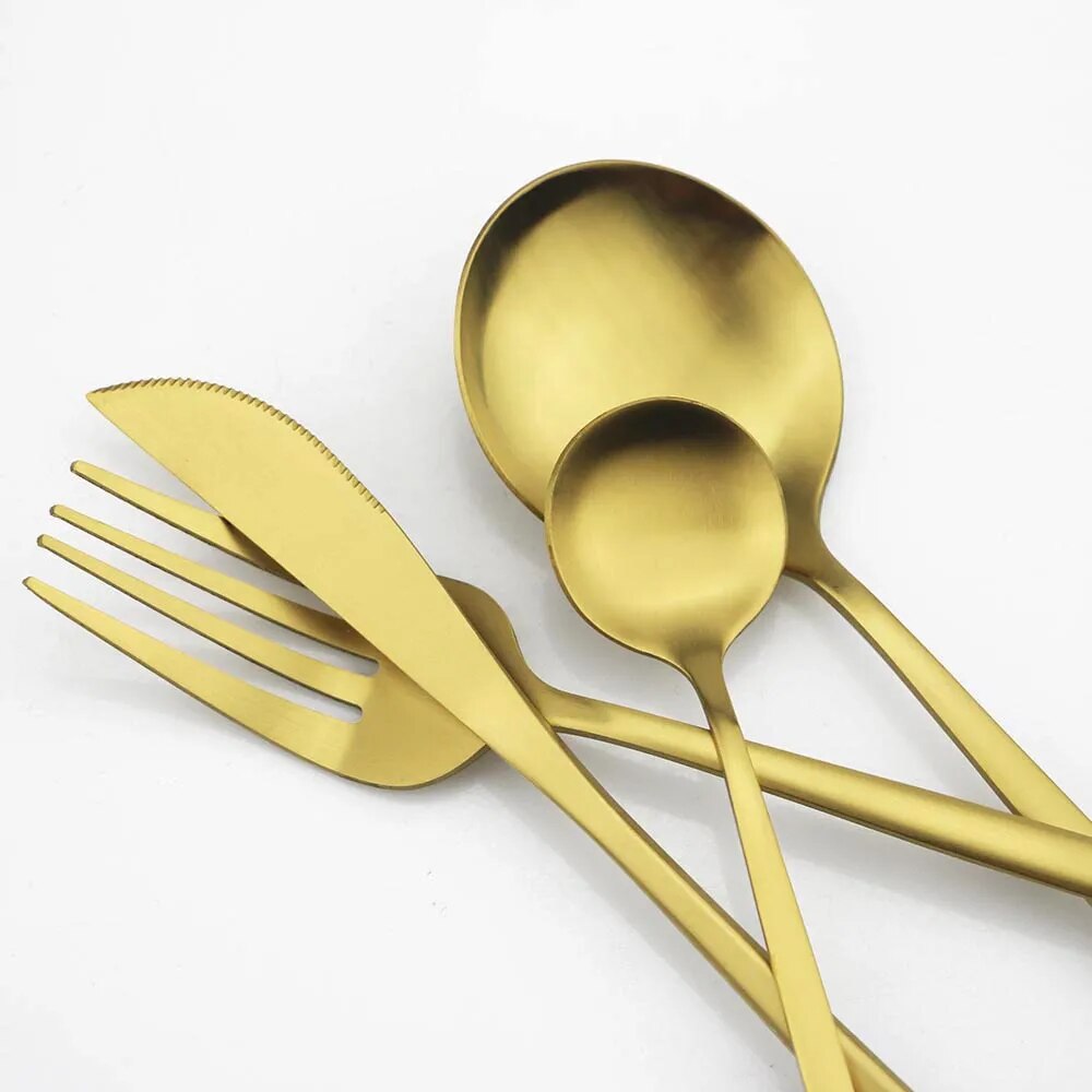 Skanto | High-Quality Stainless Steel Cutlery Set for 6 People - Elegant Cutlery Collection