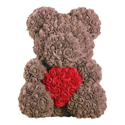 BowLift | Rose Teddy Bear with Handmade Foam Roses – 40cm