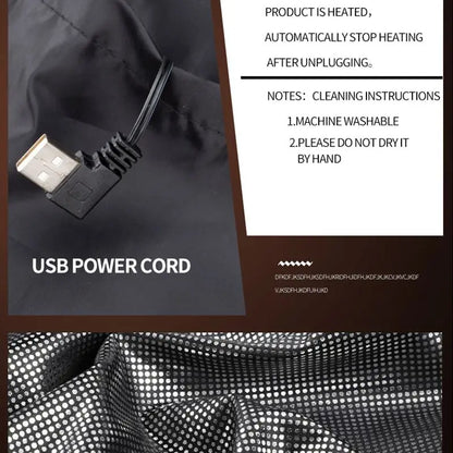 BowLift | Heated jacket with 9 heating zones | USB heat jacket for women & men | Graphene heating technology for outdoor, camping & sports | ThermoVenture