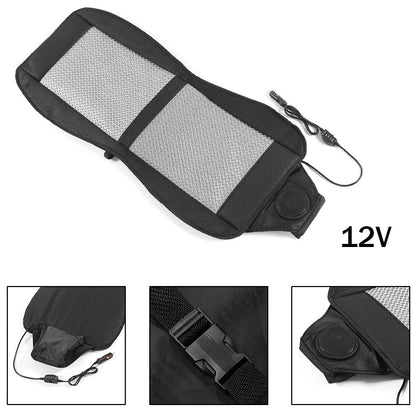 DC 12V 3D Car Seat Cooling Cushion | 8-Fan Ventilated Summer Air Seat for Fast Cooling | Bowlift