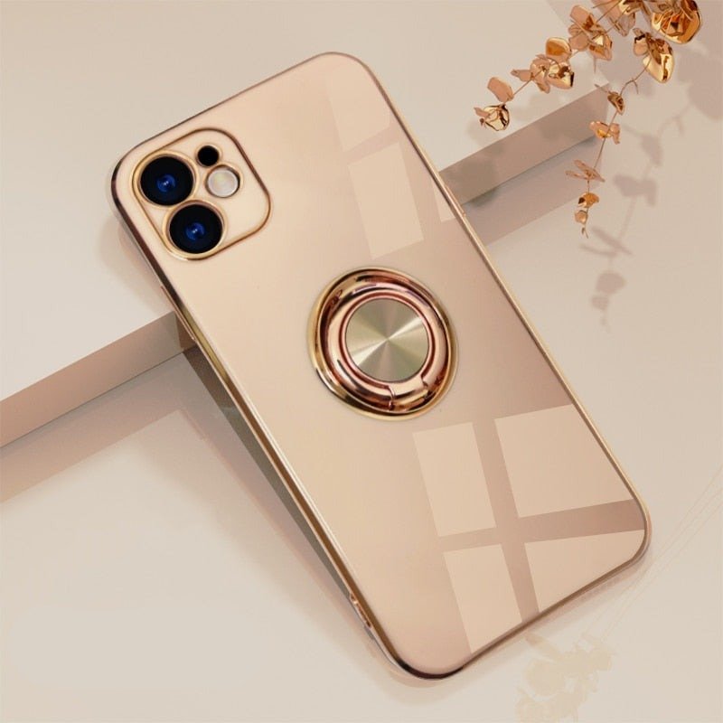 Skanto iPhone Case with Metal Stand Ring