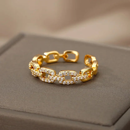 BowLift | Adjustable Diamond Chain Link Ring