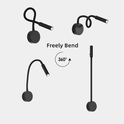 Skanto | Modern Flexible LED Reading Lamp with Switch for Bedroom and Study - 1W/3W