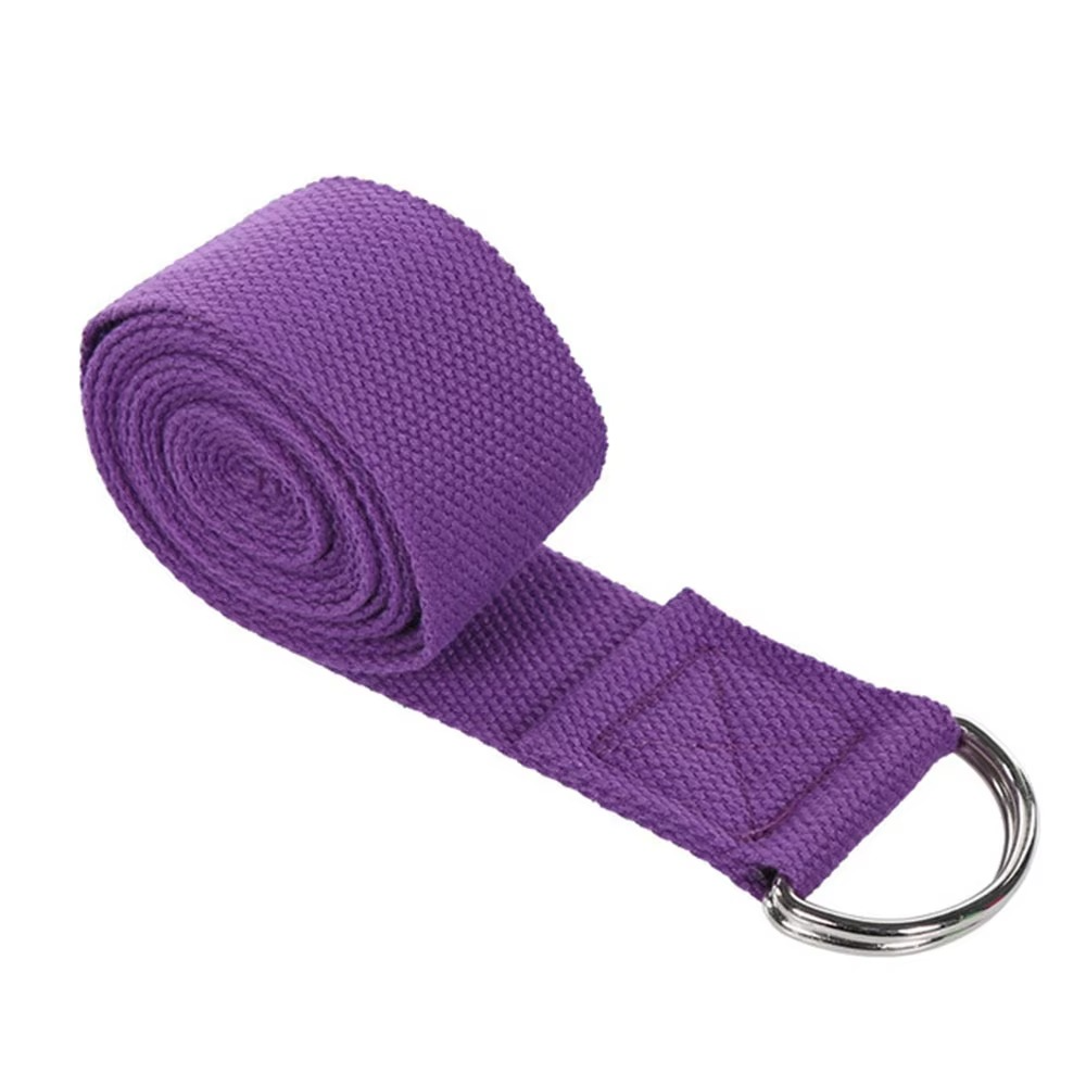 BowLift | Premium Cotton Yoga Strap with Adjustable D Ring Buckle for Stretching and Pilates