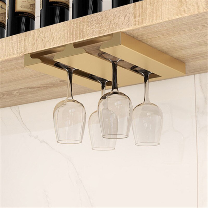Skanto | Under Cabinet Glass Organizer Rack