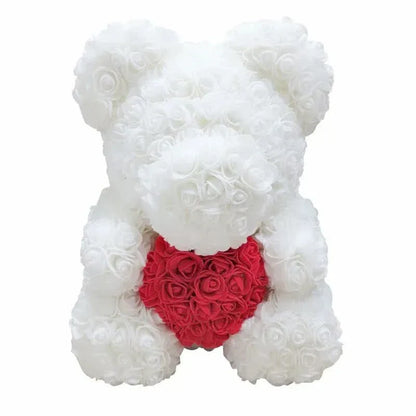 BowLift | Rose Teddy Bear with Handmade Foam Roses – 40cm