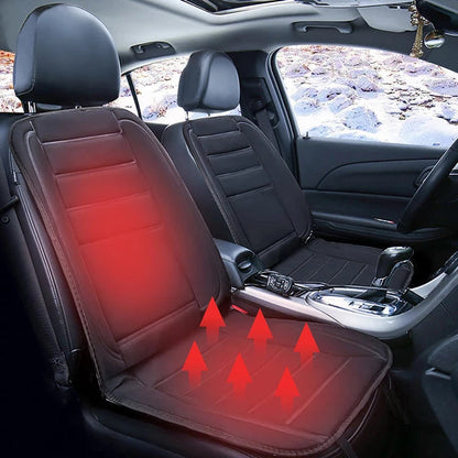Skanto | HeatRide Heated Seat Cover for Car Seat – 12V Memory Foam Seat and Back Warmer