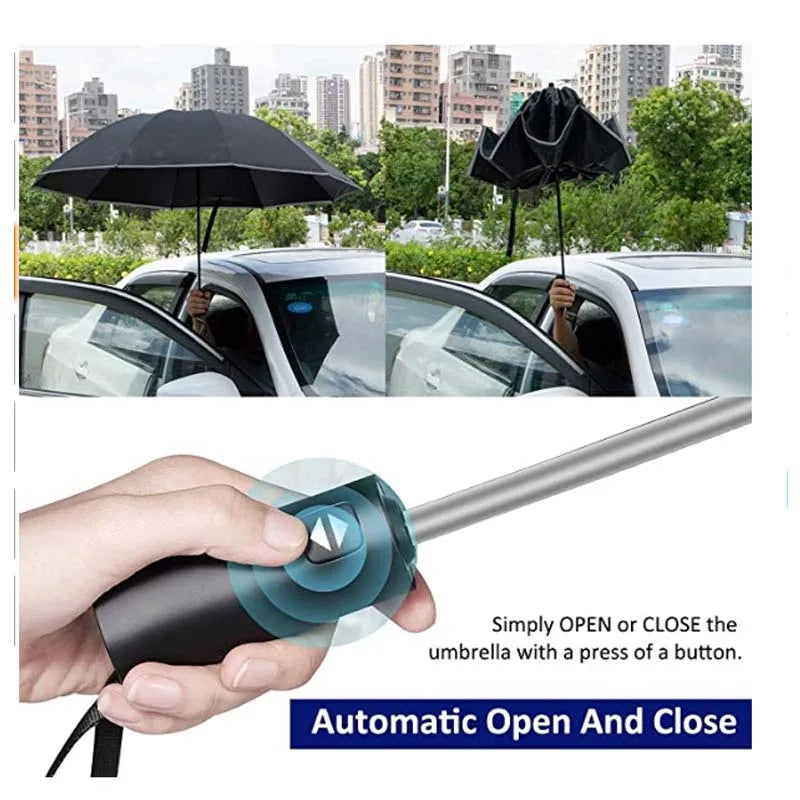 Skanto | Stay Dry and Stylish with Our Inverted Umbrella – Windproof, Foldable, and Reflective!
