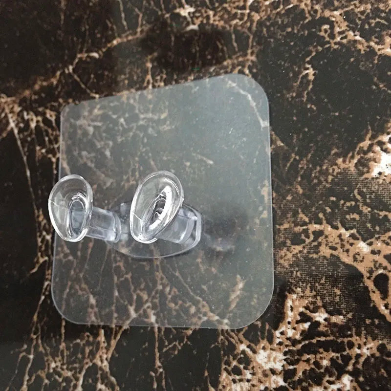 Skanto | Clear Adhesive Wall Hook for Pictures - Screw Hook with Wall Screw Adhesive Tape - Door and Wall Hook