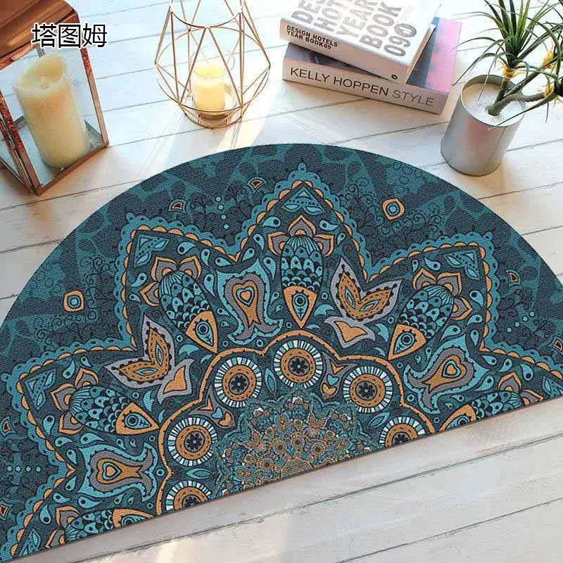 Skanto | Bohemian Non-Slip Half-Moon Doormat