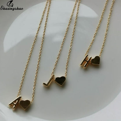 Sandsberg with heart pendant & letters