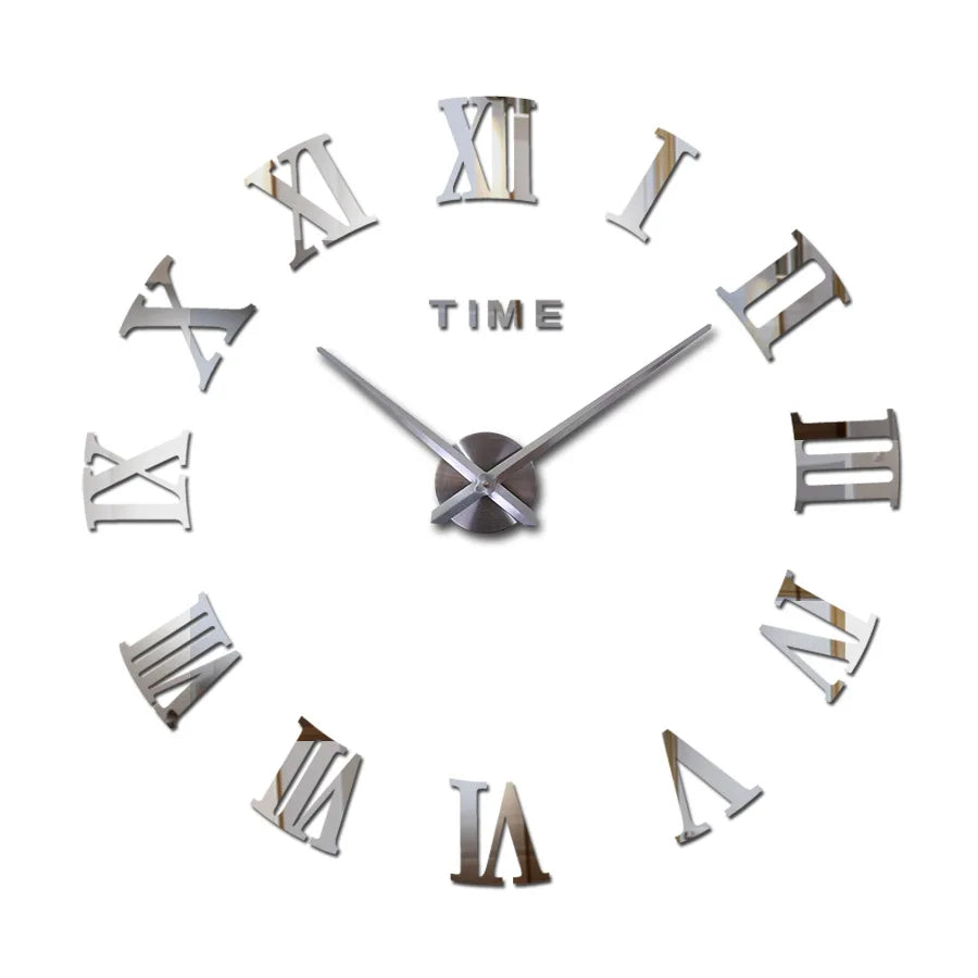 Large Modern Roman Numeral Wall Clock – Stylish Decorative Clock for Living Room, Bedroom, and Office