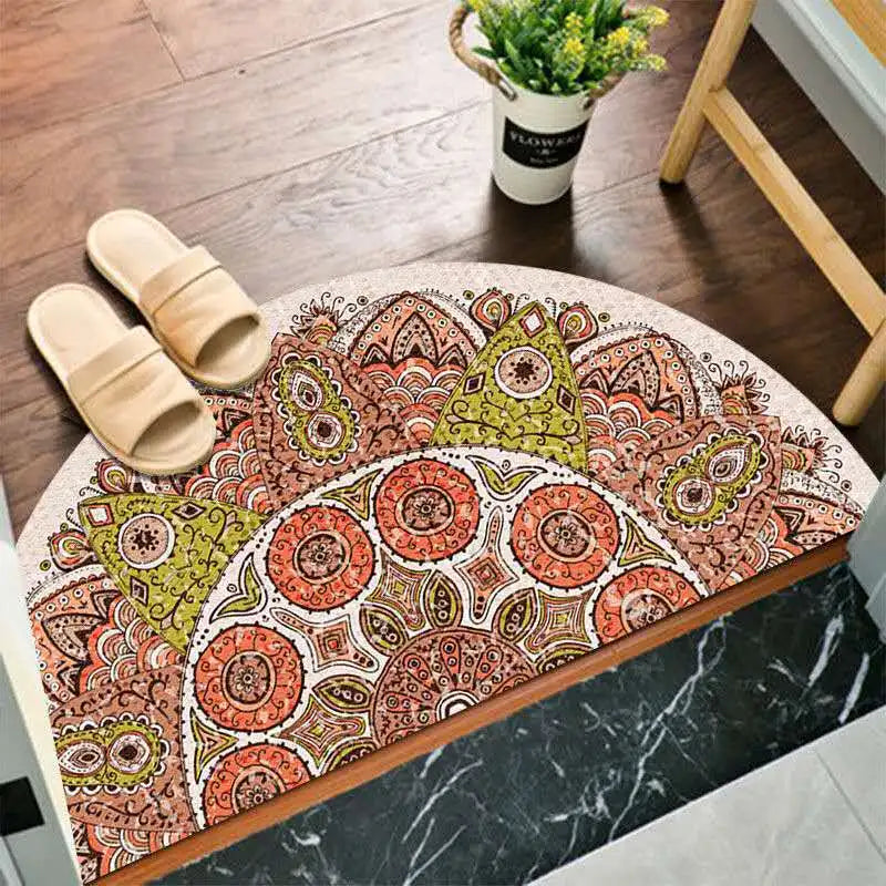 Skanto | Bohemian Non-Slip Half-Moon Doormat
