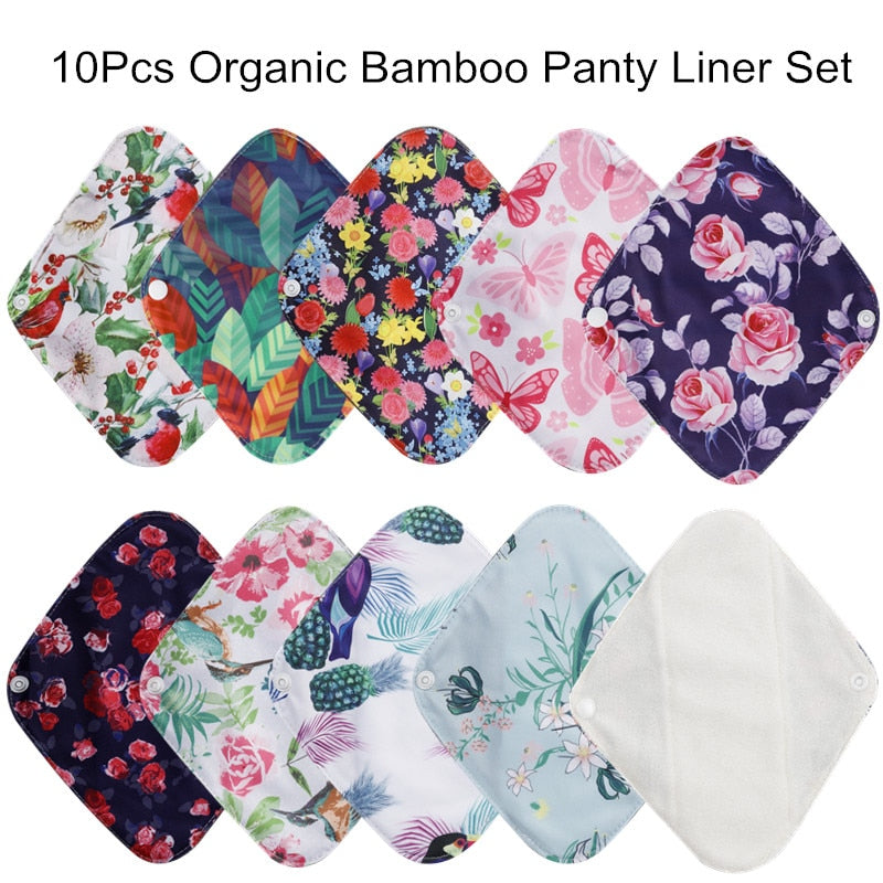 Skanto | 10 Pack Reusable Pads - Organic Menstrual Reusable Pads