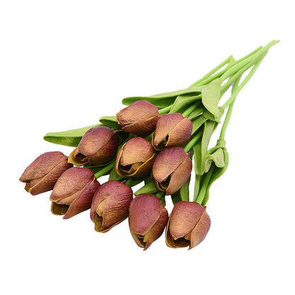 Skanto | Artificial Tulip Bouquet, Decoration (10 Pieces)