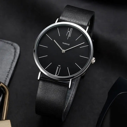 Men's wristwatch in Old Money style, classic and stylish