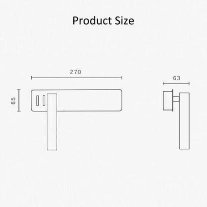 Sandsberg | LED Wall Reading Light | Swiveling Arm, Warm Reading Light