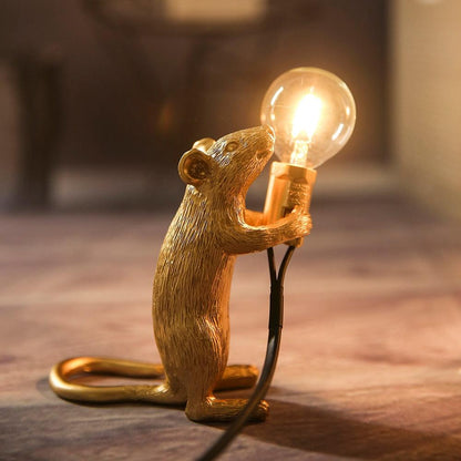 Table lamp with mouse motif