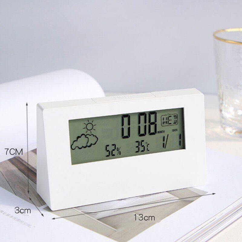 Transparent Crystal Vision Multifunctional Desktop Clock | Karnz