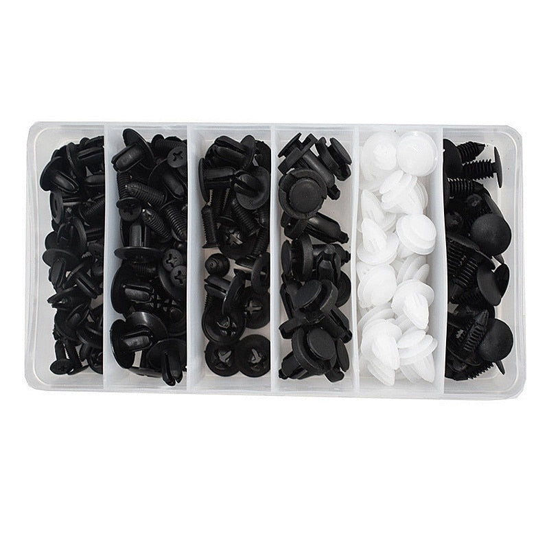 100pcs Auto Fastener Pin Rivet Bumper Car Clip Kit | Bowlift