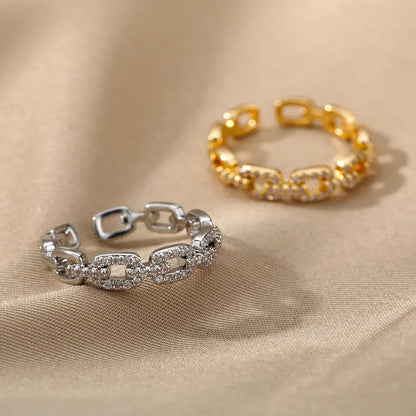 BowLift | Adjustable Diamond Chain Link Ring