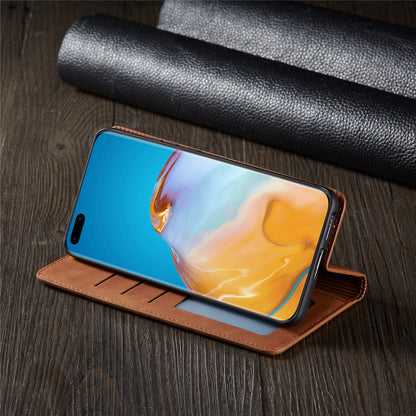 Skanto | Huawei Case: Magnetic Leather Case for Stylish Protection