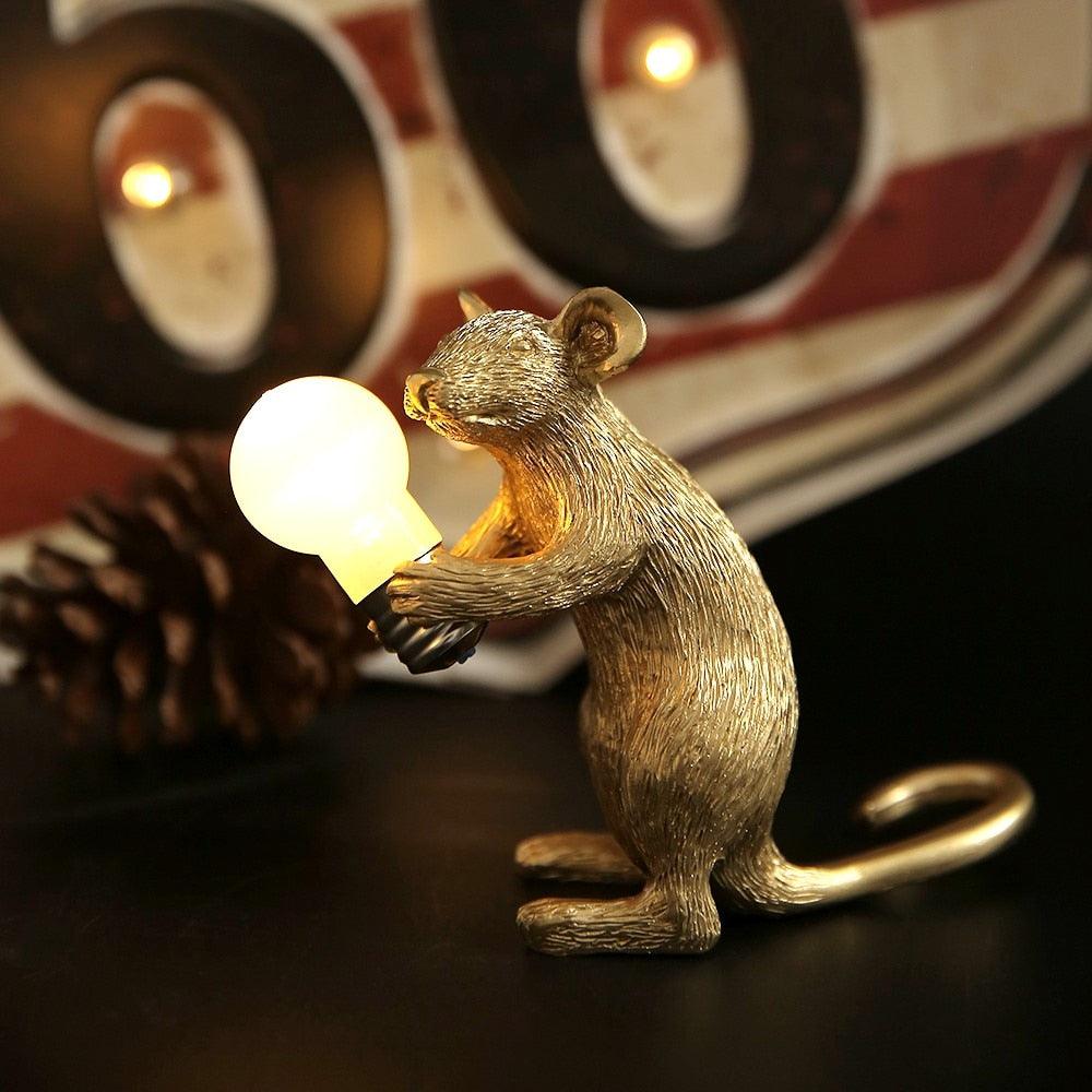 Table lamp with mouse motif
