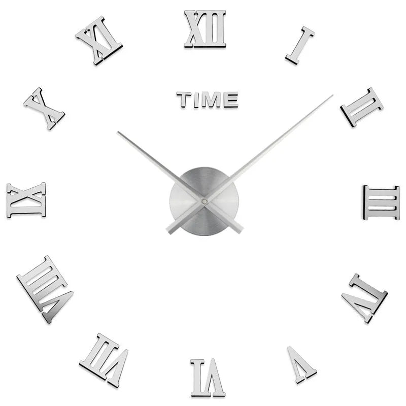 Large Modern Roman Numeral Wall Clock – Stylish Decorative Clock for Living Room, Bedroom, and Office