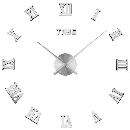 Large Modern Roman Numeral Wall Clock – Stylish Decorative Clock for Living Room, Bedroom, and Office