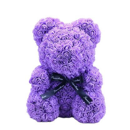 BowLift | Artificial Rose Flowers Teddy Bear