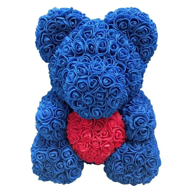 BowLift | Rose Teddy Bear with Handmade Foam Roses – 40cm