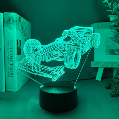 Skanto | Formula 1 3D Illusion Lamp with Color Modes