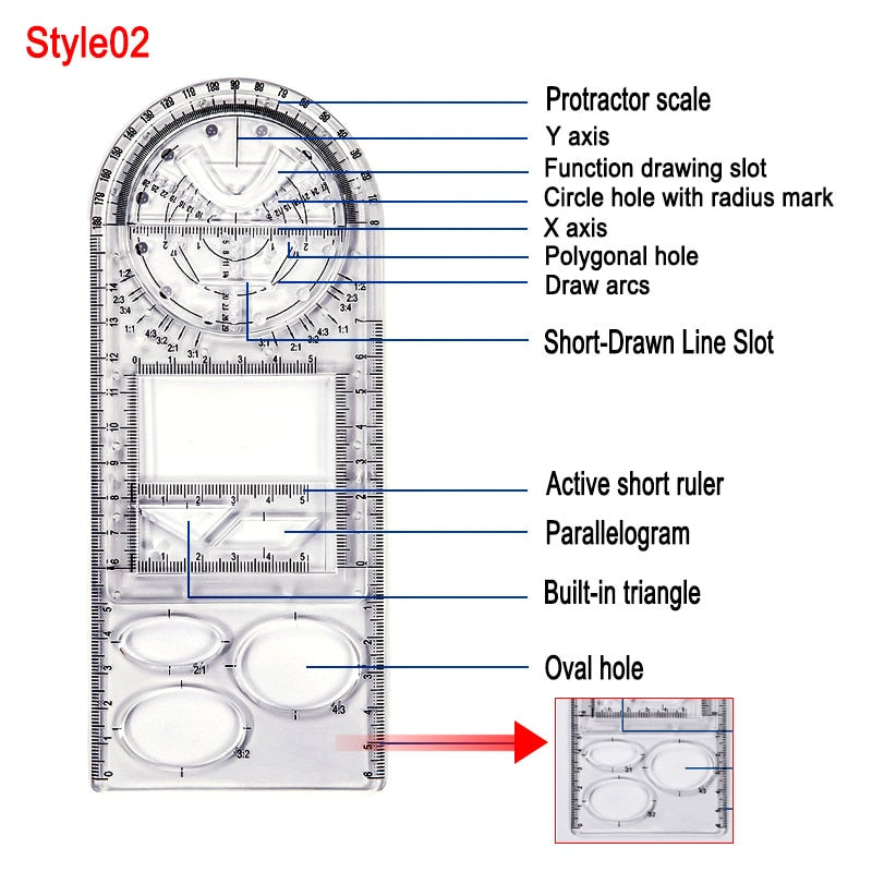 Skanto | Geometric Art Design Architect Ruler