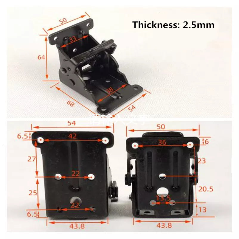 2 foldable self-locking hinges | Brehn