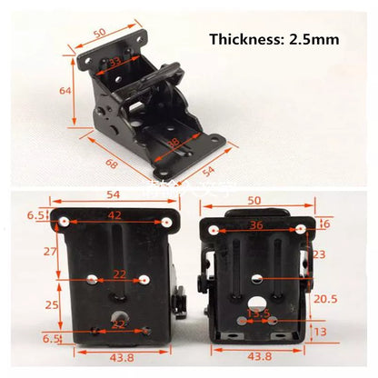 2 foldable self-locking hinges | Brehn