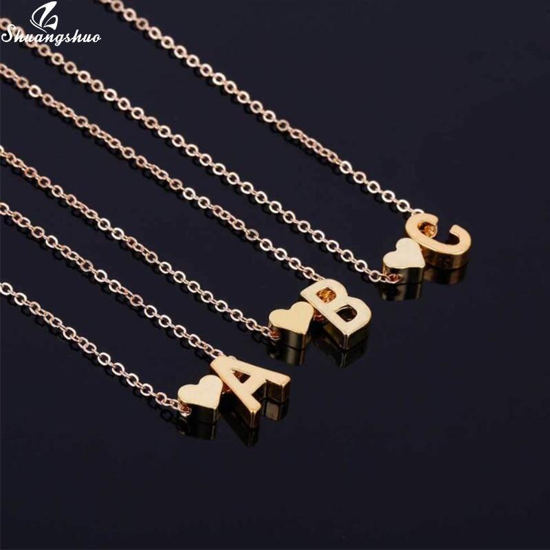 Sandsberg with heart pendant & letters