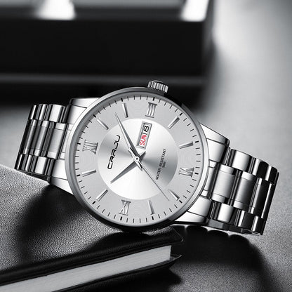 Skanto | Men's Luxury Waterproof Sports Watch – Stainless Steel Quartz Chronograph