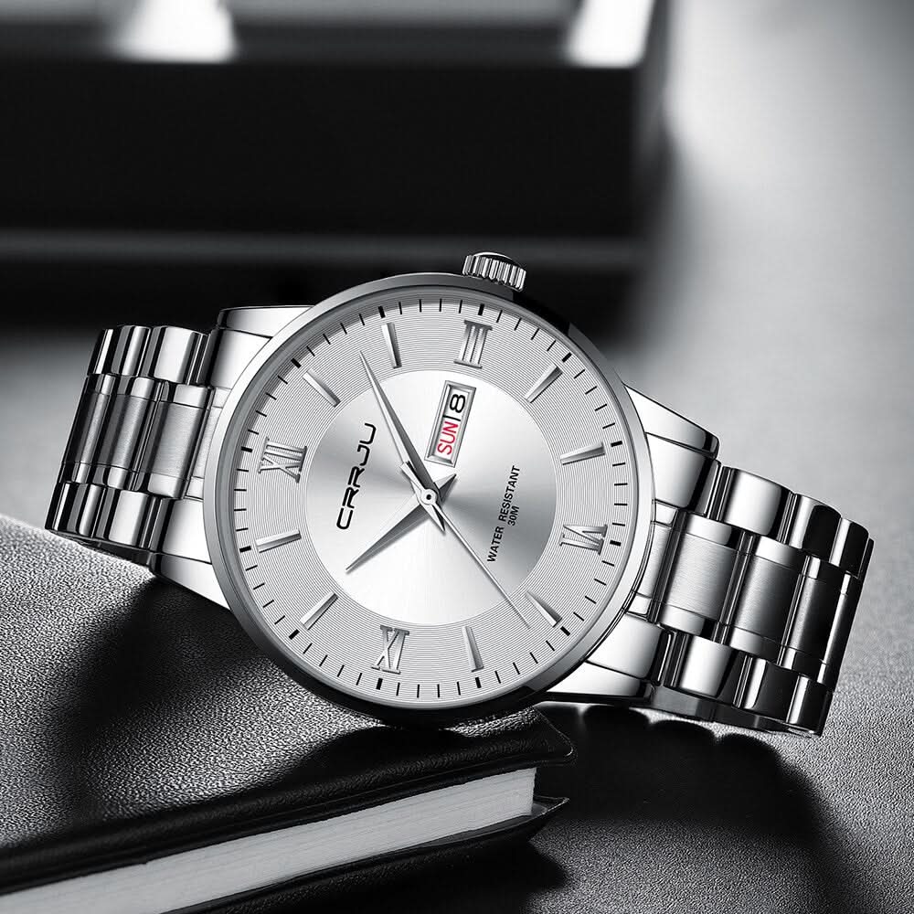 Skanto | Men's Stainless Steel Waterproof Sport Quartz Watch