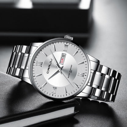 Skanto | Men's Stainless Steel Waterproof Sport Quartz Watch